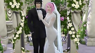 Sakura&#'s Wedding Part 1 Naruto Hentai Netorare Wife Cheated Wedding Tricked Husband Cuckold Anime
