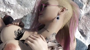 Sex in the Mediterranean with Blonde Rockstars - 3D Futa Animation