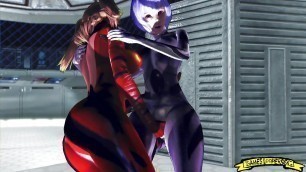 Rei Ayanami and Asuka Langley - 3D Animation