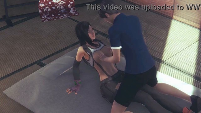 Tifa ff7 new cosplay in hentai sex with a man in porn video