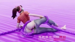 D.VA FUCKED BY TENTACLES (SOUND)