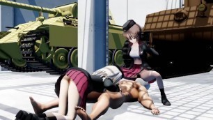 MMD SEX Girls und Panzer - Gokuraku Jodo