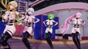 MMD SEX Gumi, Luka, Lily, Haku - As If Its Your Last