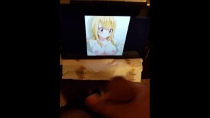 Fairy tail Lucy cum tribute I made a mess