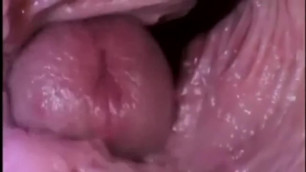 Live Action Hentai Internal View Creampie Shot inside Vagina