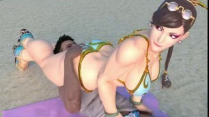 CHUN-LI CRUSHES HIS NECK WITH HER THICK THIGHS hentai porno