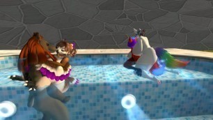 orgy in the pool