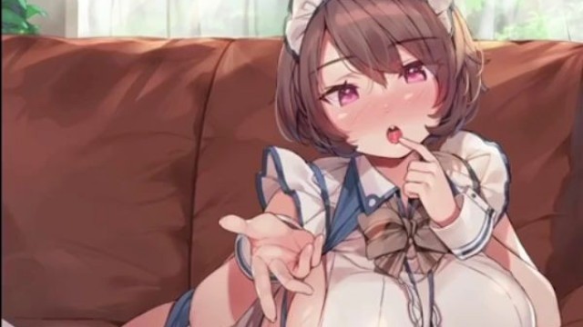[hentai ASMR] Busty Maid Services you with Titfuck Blowjob