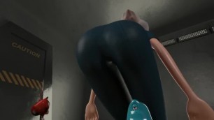Giantess ""butt Crush""! Cartoon 3D
