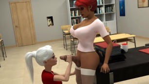 Black futa teacher fucks petite schoolgirl | 3D School Porn Animation (Eng Dubbed)