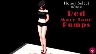 Honey Select Heeljobs - Red Mary Jane Pumps