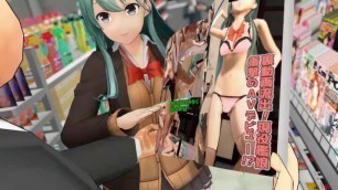 MMD Suzuya shoots porn at convenience store
