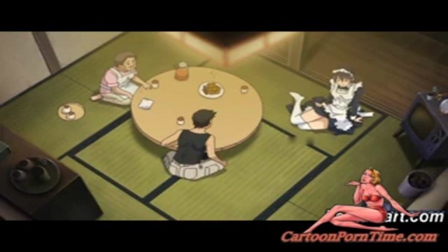 Maid Fingers Her Pussy In A Japanese Anime