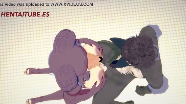 Beastars Furry Yiff Hentai - Legosi x Juno Jerk off, Boobjob and Anal with cum in her Tits and Ass