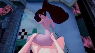 Megara getting fucked from your POV, gets side fucked until you cum in her pussy - Hercules Hentai.
