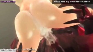 Hentai girl getting double fucked and creampied