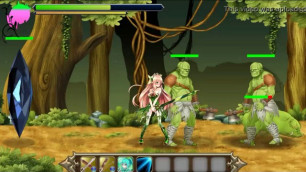 Princess Defender hentai game gameplay . Hot cute teen princess hentai having sex with orks monsters in xxx ryona game