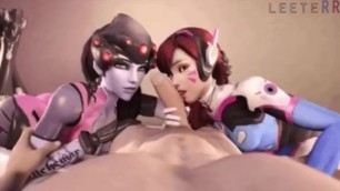 Overwatch. DVA ask for Mercy to make her bust a nut