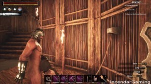 Incendar Facefucks Bound Slave Hard Cums. Video Game sex Conan Sexiles ERP