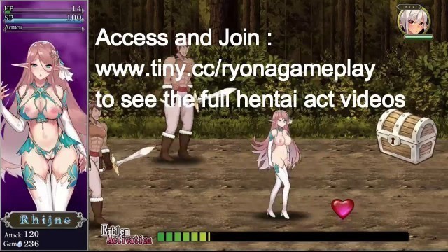 Cute elf girl hentai having sex with men and goblins in Dirty Crest Crossroads new hentai act sex gameplay