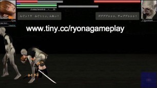 Aya girl hentai having sex with zombies men in The hounds of the Blade hentai new gameplay