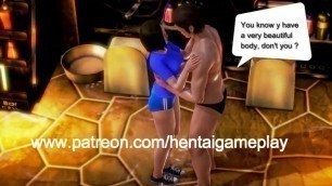 Volleyball girl hentai having sex with a man in new hot animated manga hentai with gameplay