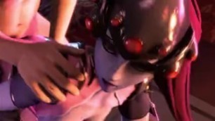 Widowmaker from "Overwatch" getting fucked (edited)