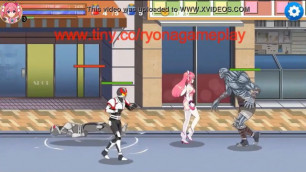 Pink haired girl having sex with soldiers men and monster in fairy heart action hentai ryona game