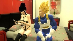 Dragon Ball Porn Epi 42 Milk Esposa Perra Follada Por Vegeta Mientra Habla por Teléfono Con Su Marido Goku Netorare Hentai