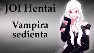 JOI hentai ¿Puedes seguir el ritmo de la vampira&quest;