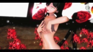 HENTAI MMD DANCE 3D UNDRESS NUDE BLACK HAIR YELLOW EYES COLOR EDIT SMIXIX