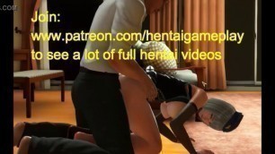 Pretty gambling guard girl hentai having sex with a man in hotel in a hot xxx hentai act game