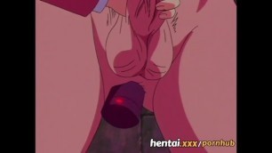 Hentai lesbian threesome bondage - anal dildo - stockings