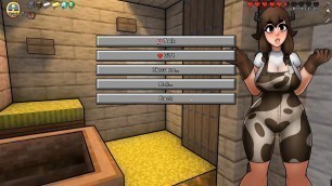 HornyCraft a minecraft Parody Hentai game PornPlay Ep.6 Alex is doing the best handjob ever with facial