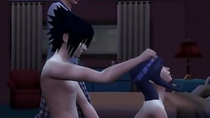 Naruto Hentai Sasuke Fucks Hinata In The Ass While Husband Sleeps NTR