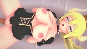 Bowsette sex IV - Fucked silly