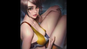 Overwatch Tracer fap challenge (with moans)