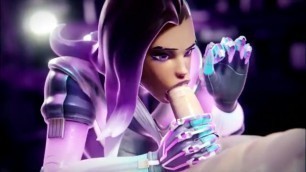 Compilation of the hottest girls of overwatch sucking and riding cock