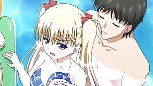 Skinny Anime Blonde Fucks On The Beach (Hentai Uncensored)