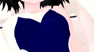 [MMD] Innocent little girl relaxes from the poolside