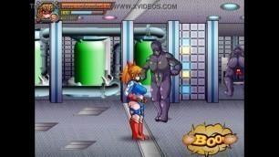 Umbreaker [Hentai sex game] Ep.1 Super hero naked fight while the bad guy are pounding girls