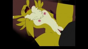 Renamon Gets Fucked and Creampied By Her Tamer