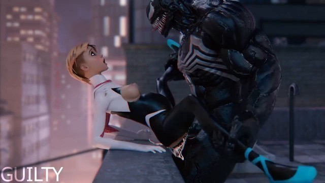Venom fucked Gwen (3D Hentai)