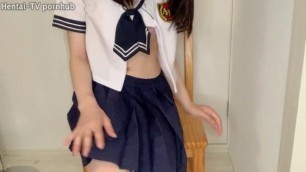 SchoolGirl Cosplay Hentai WebCam Masturbation See at the Tiny Body❤︎ Japanese Uncensored - sexonly.top/zjcclv