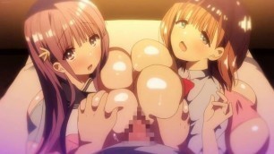 Two Cute Hentai Teens Enjoy A Threesome