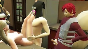Gaara Fucks Her Sister Temari In the Kitchen Family Sex Naruto Hentai
